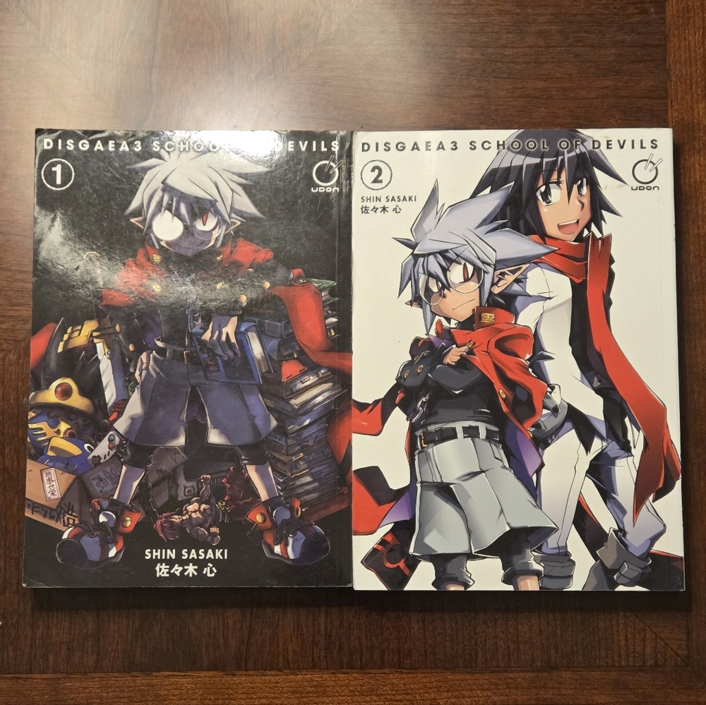 Disgaea3 School Of Devils Volumes 1-2 (Complete) Manga Books